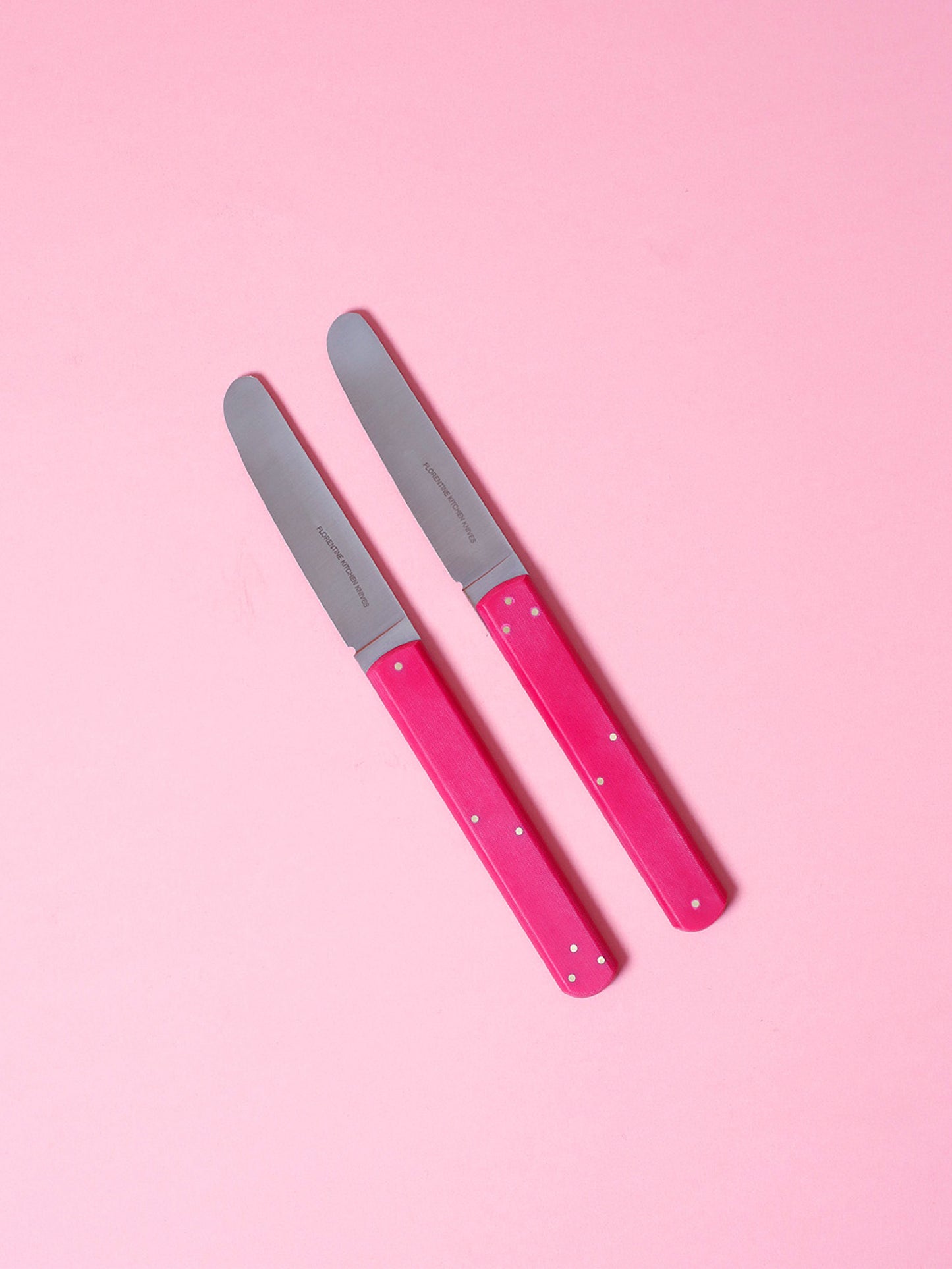 1 2 3 Butter Knives (Pink)