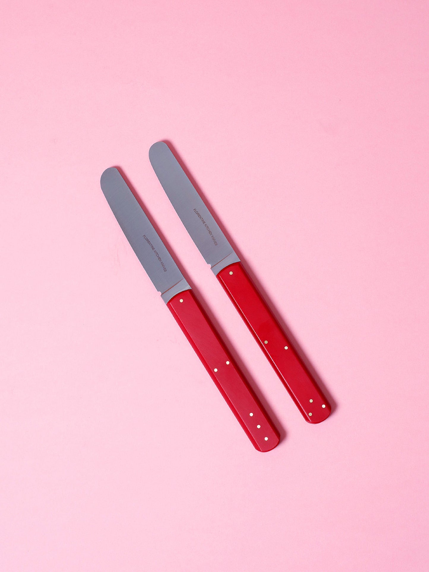 1 2 3 Butter Knives (Red)