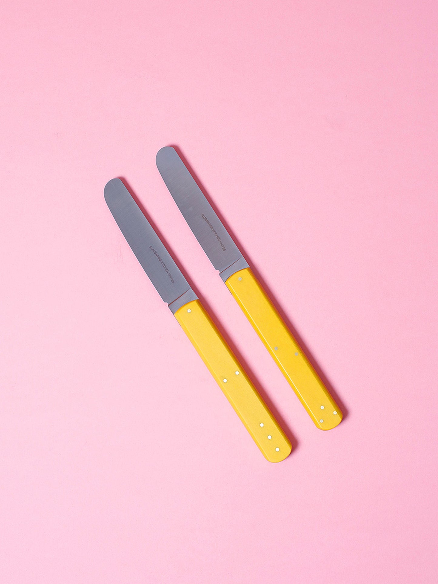 1 2 3 Butter Knives (Yellow)