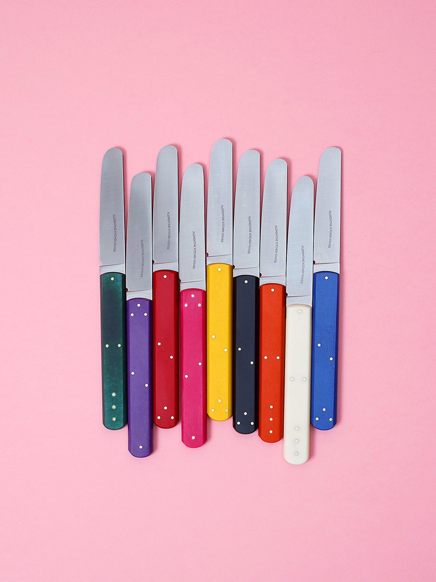 1 2 3 Butter Knives (Pink)