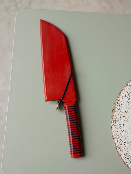 Protector de cuchilla para picadora (rojo)