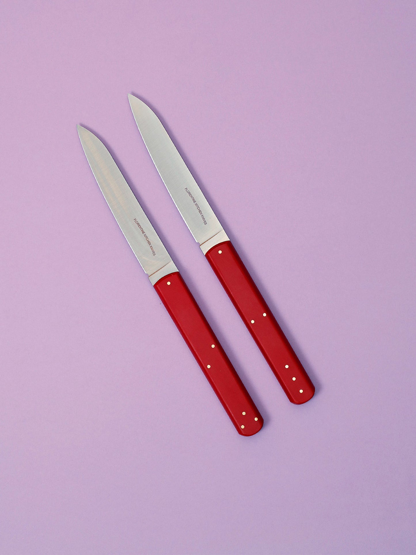 1 2 3 Cuchillos para carne (rojos)