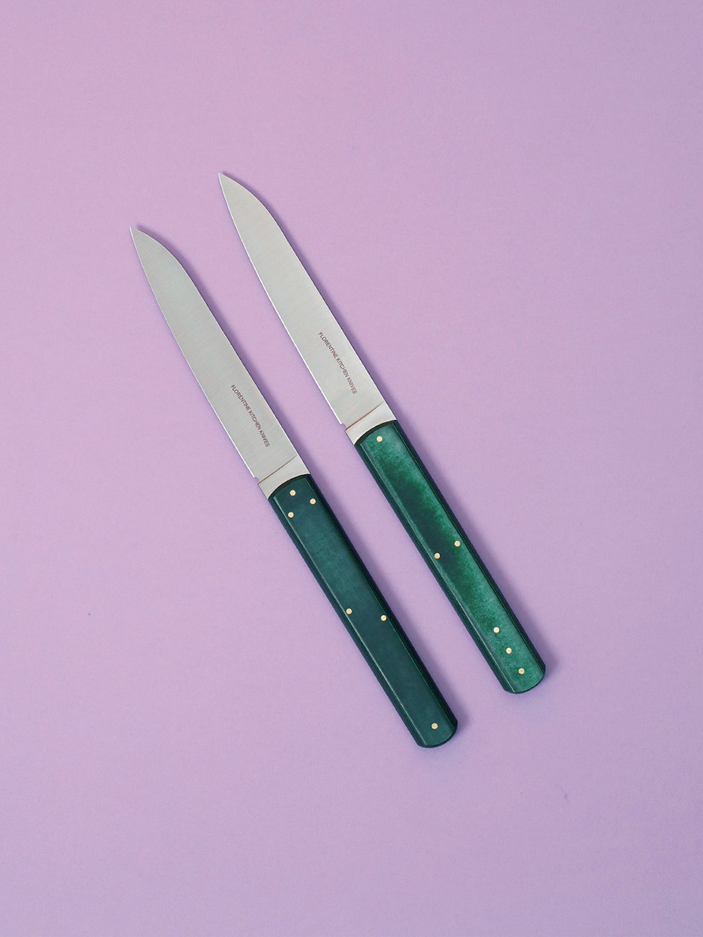 1 2 3 Steak Knives (Green)