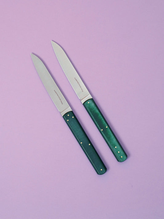 Cuchillos 1 2 3 para carne (verdes)