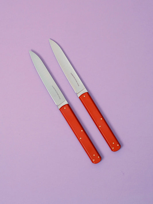Cuchillos 1 2 3 para carne (naranja)
