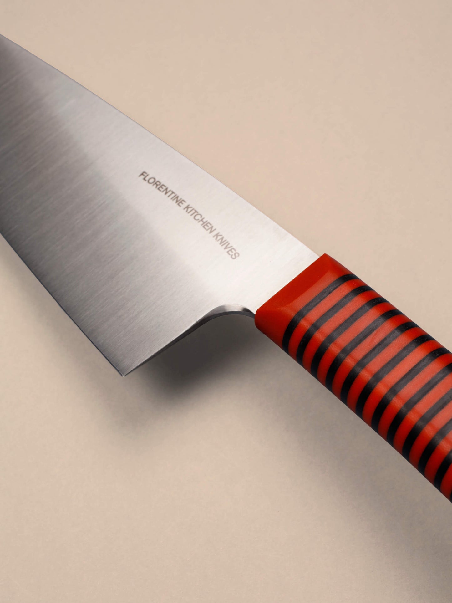 Handcrafted in Barcelona, this chef knife blends high-carbon steel and stacked handle for balance, control, and precision. Perfect for daily prep.