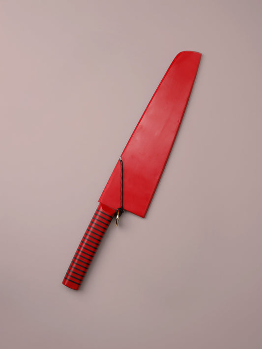 Protector de cuchilla para picadora (rojo)