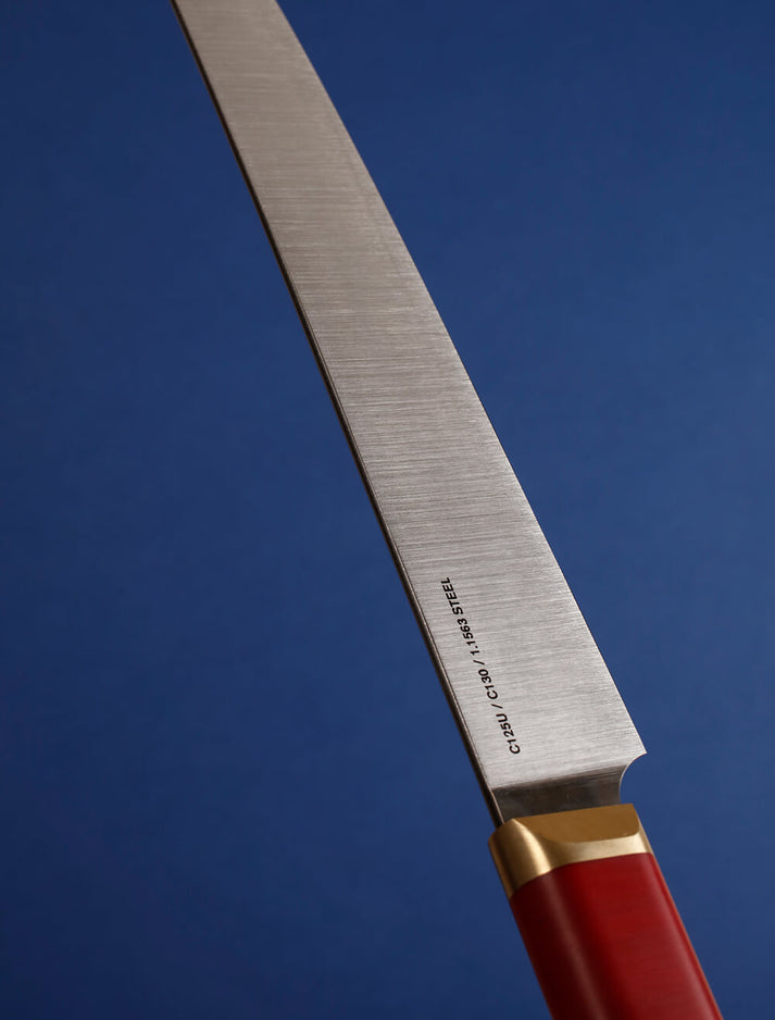 Maker's Edition - Lefty Flame Tanto (Red) – Florentine Kitchen Knives
