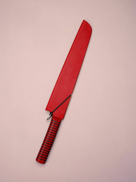 Protector de hoja para cuchillo de pan (rosa)