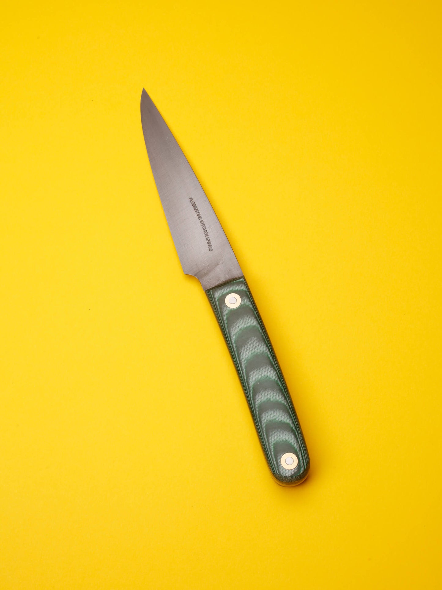 Scaled Paring Knife — New Old Stock (Green/Ivory)