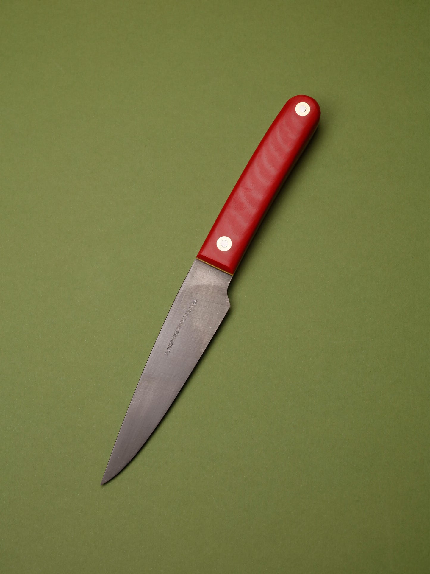 Scaled Paring Knife — New Old Stock (Red/Yellow)